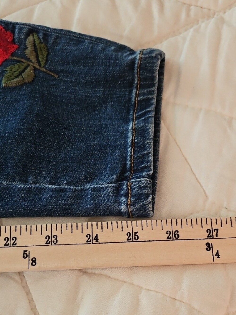 A.N.A. Floral Embroidered Jeggings- Size 12 - Picture 6 of 10
